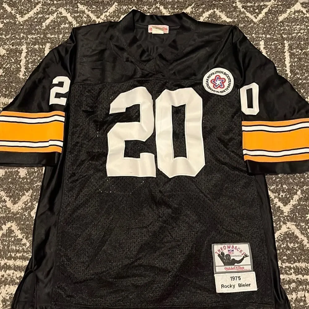 Mitchell & Ness NFL Pittsburgh Steelers 1975 Rocky Bleier jersey, size L(48)